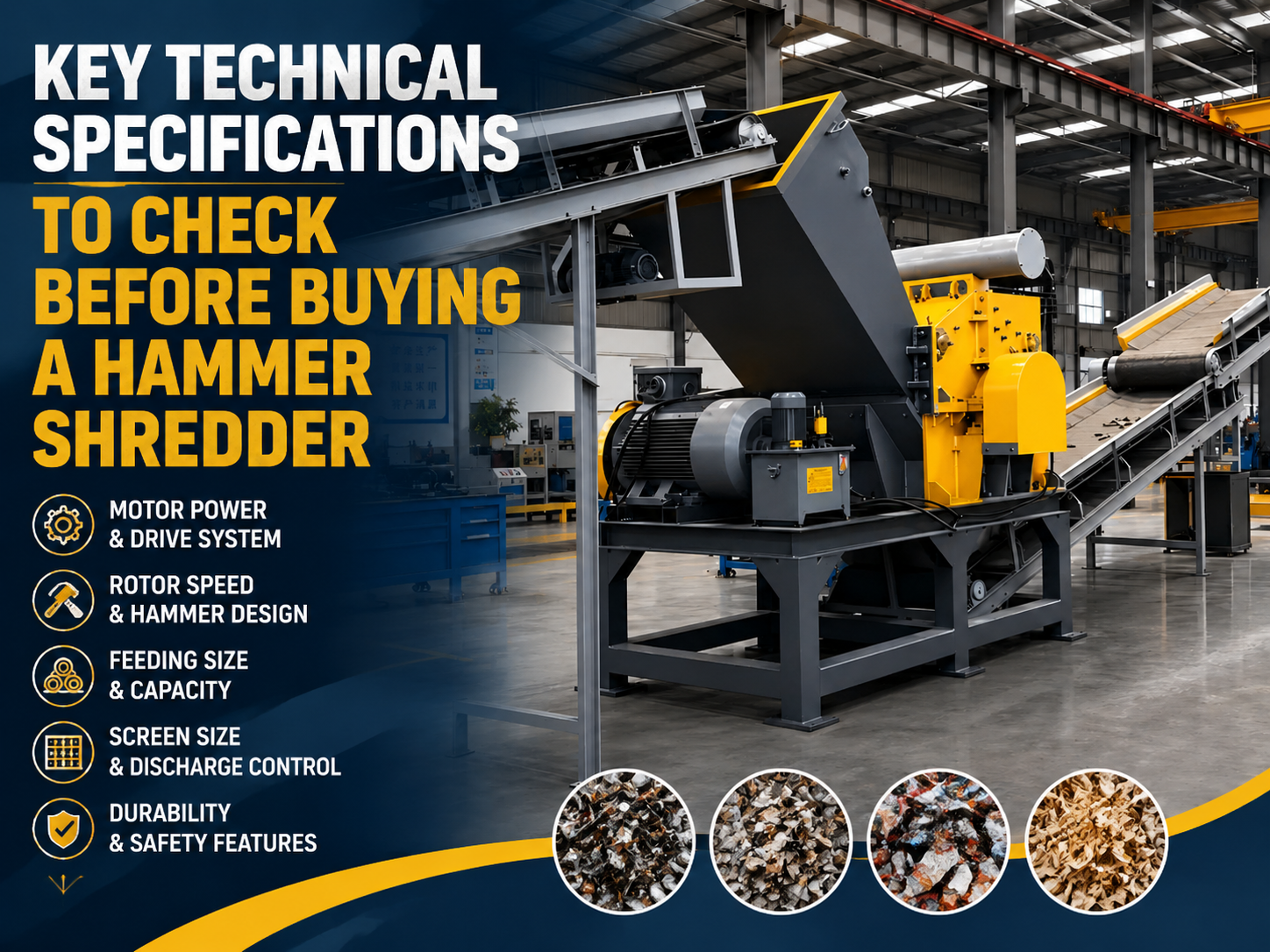 key technical specifications to check before buying a hammer shredder 1