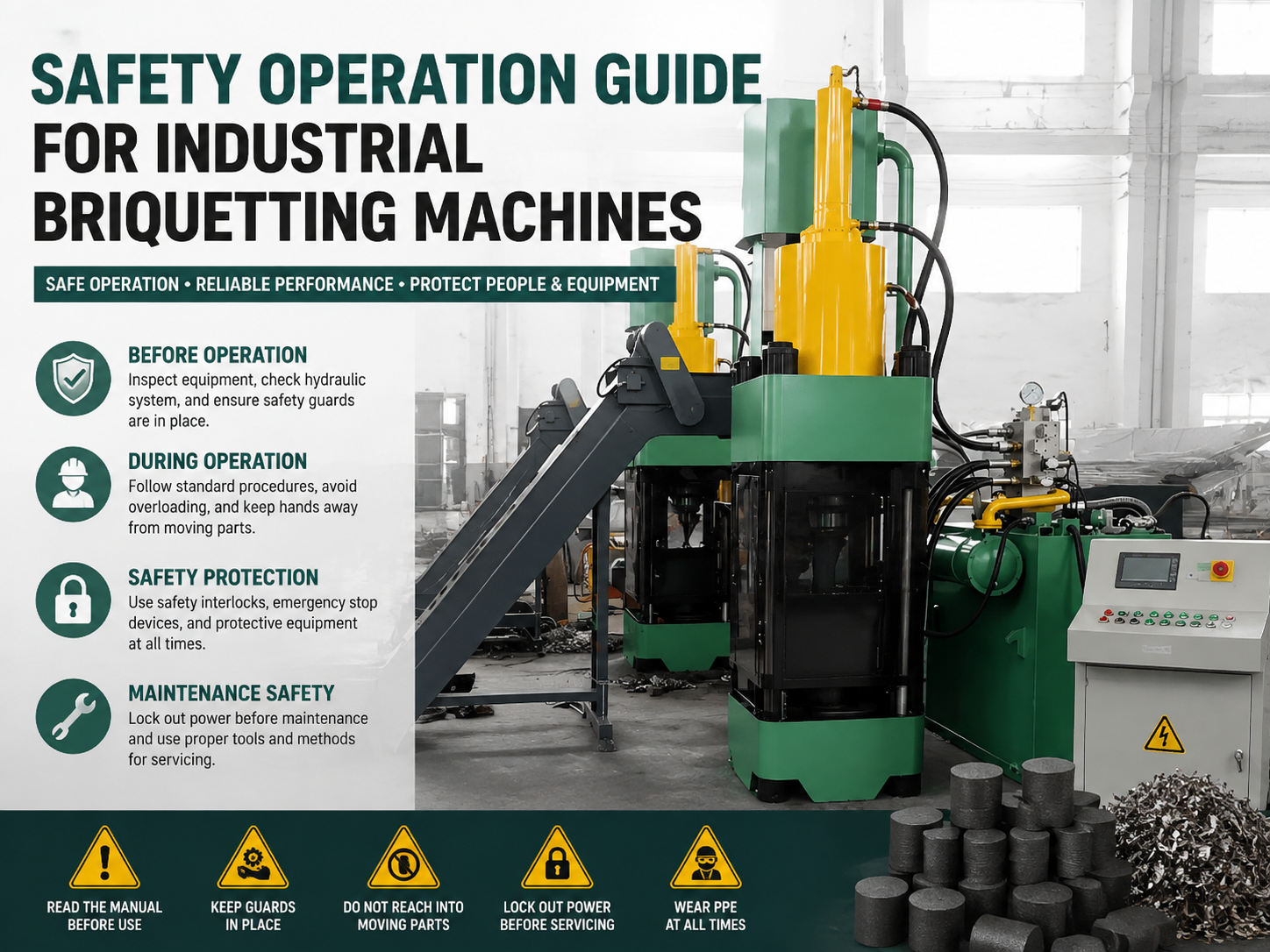 safety operation guide for industrial briquetting machines a comprehensive harsle manual