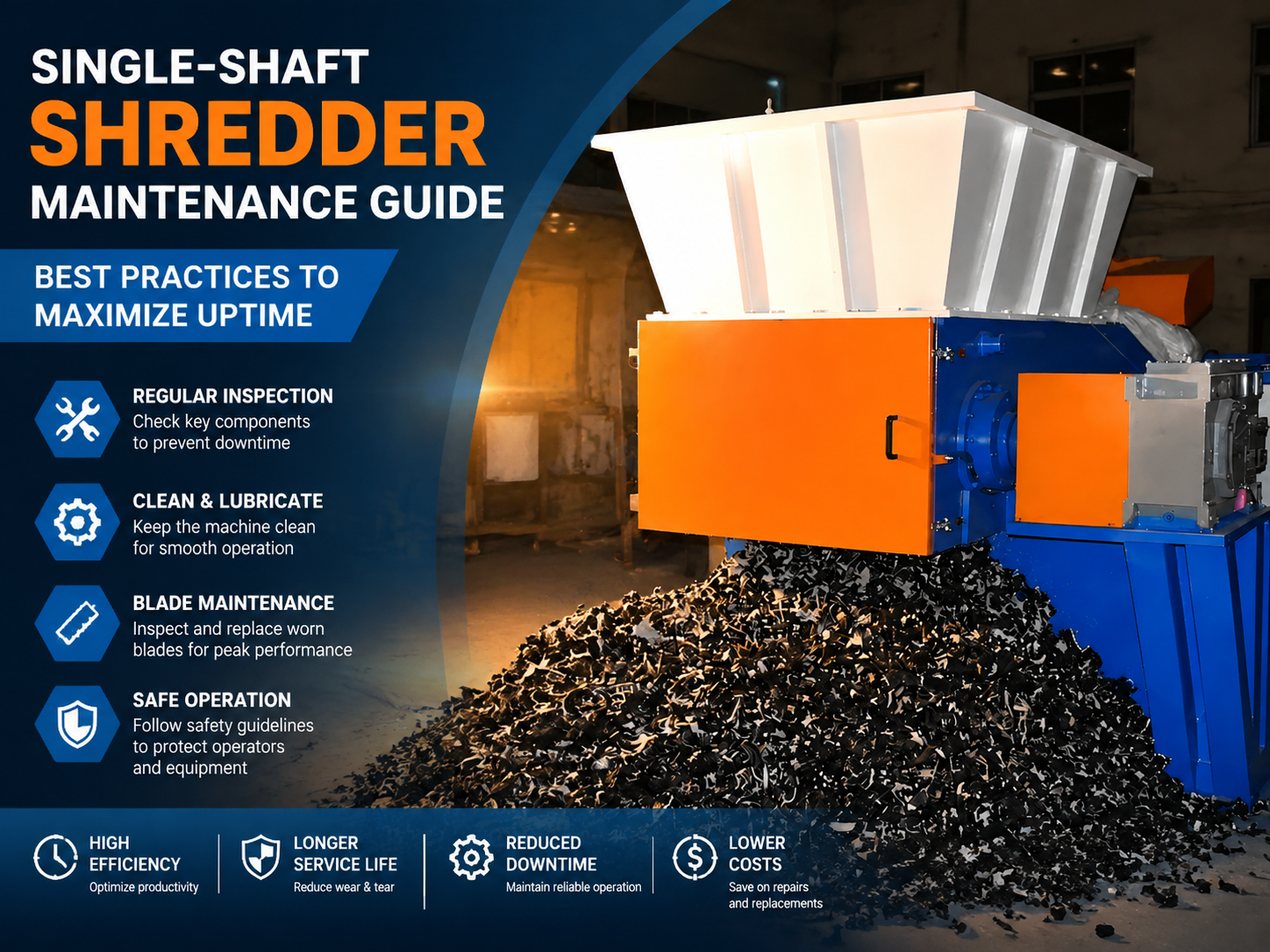 single shaft shredder maintenance guide best practices to maximize uptime