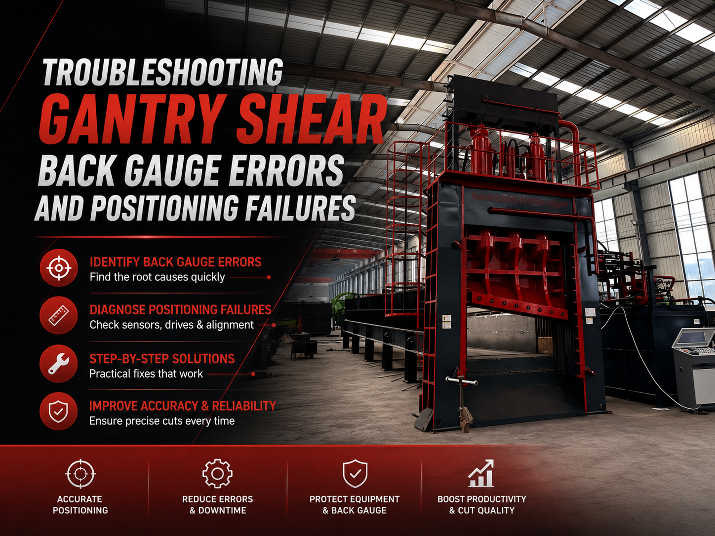 troubleshooting gantry shear back gauge errors and positioning failures a comprehensive gu