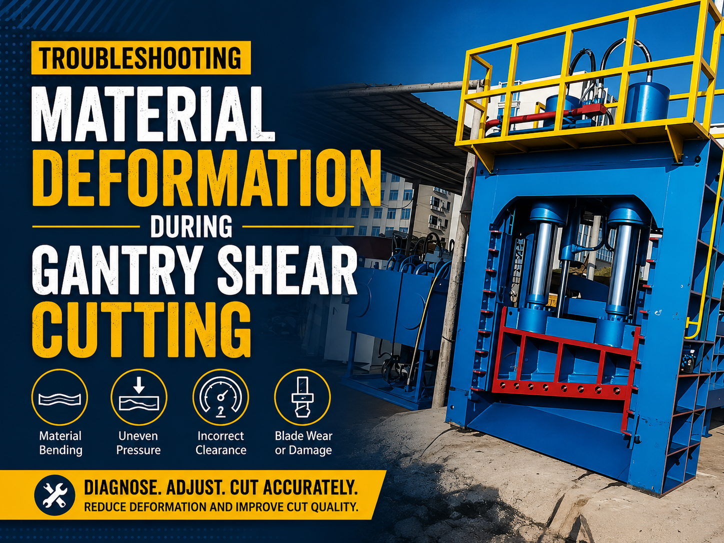 troubleshooting material deformation during gantry shear cutting a comprehensive guide
