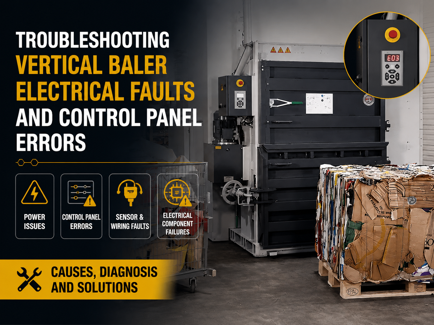 troubleshooting vertical baler electrical faults and control panel errors a comprehensive