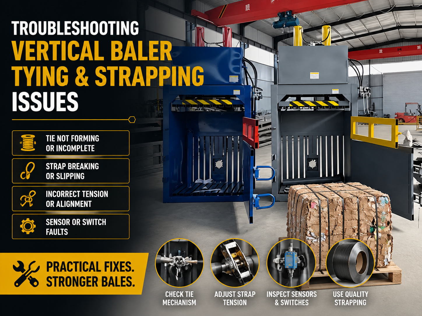 troubleshooting vertical baler tying and strapping issues a comprehensive harsle guide