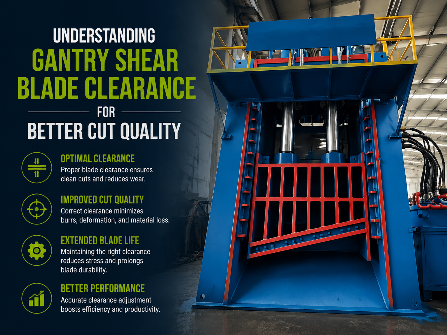 understanding gantry shear blade clearance for better cut quality a technical guide