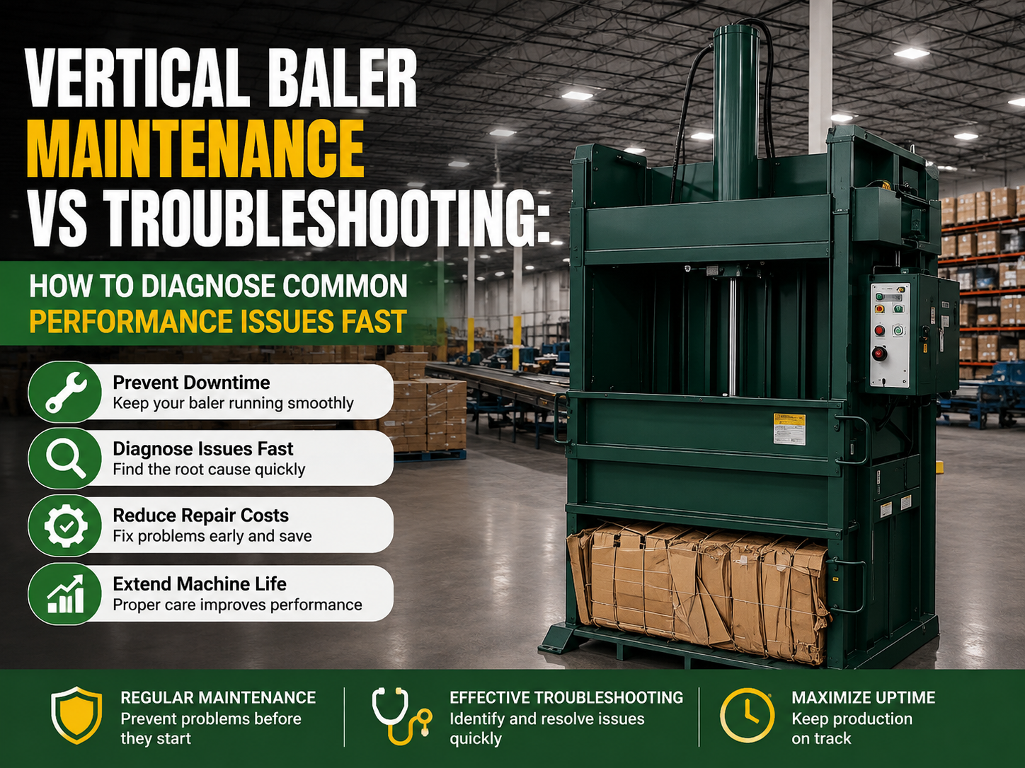 vertical baler maintenance vs troubleshooting how to diagnose common performance issues fa