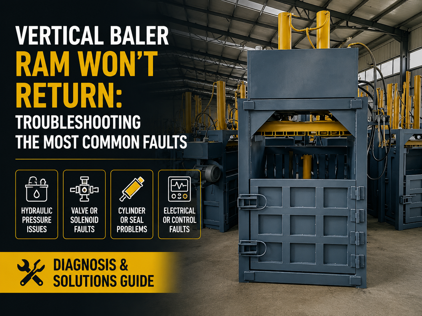 vertical baler ram won t return troubleshooting most common faults