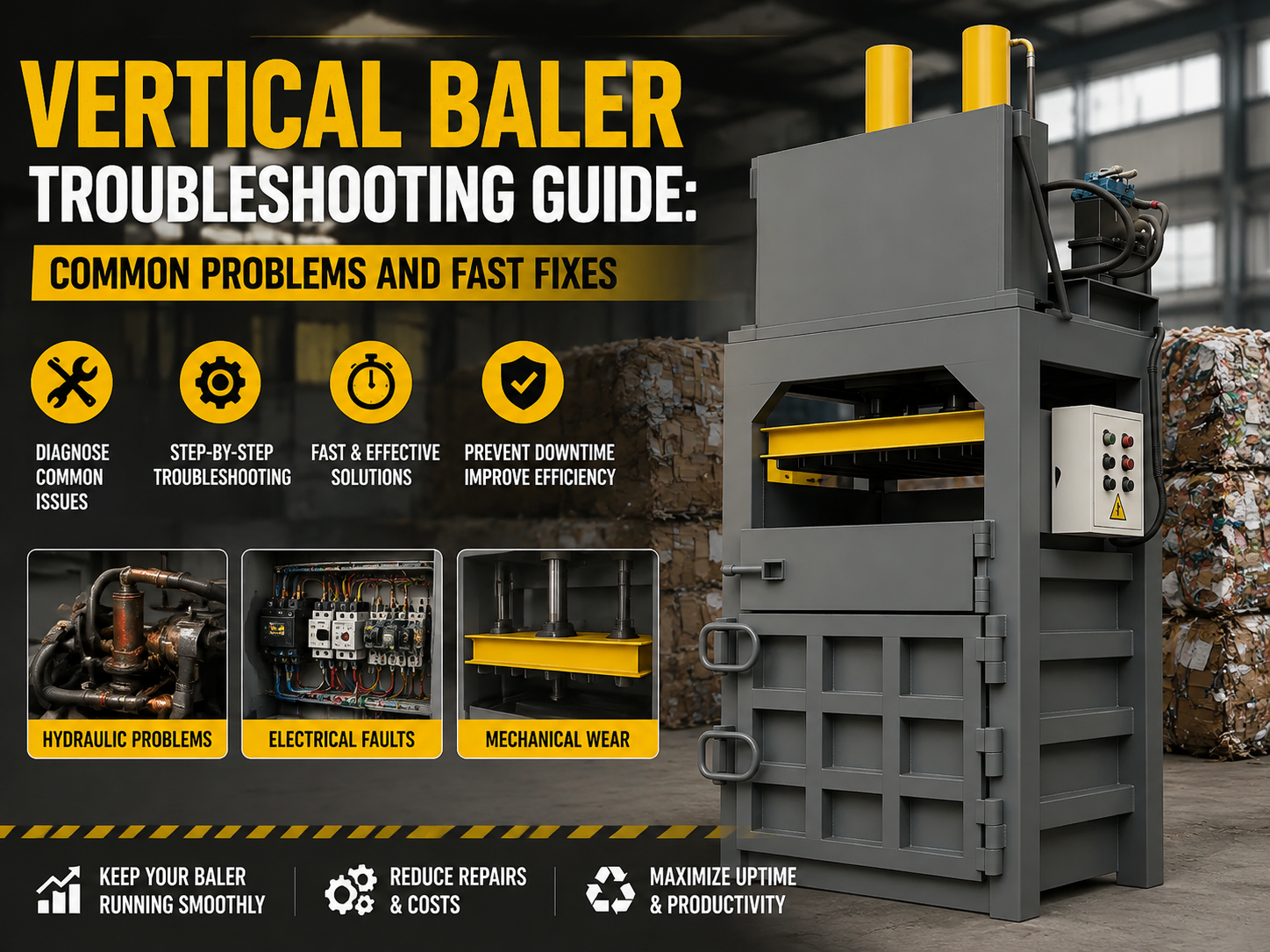 vertical baler troubleshooting guide common problems and fast