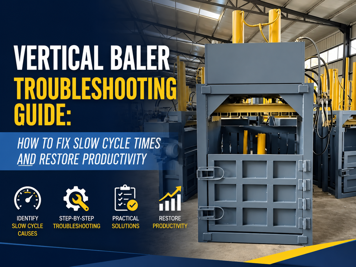 vertical baler troubleshooting guide how to fix slow cycle times and restore productivity