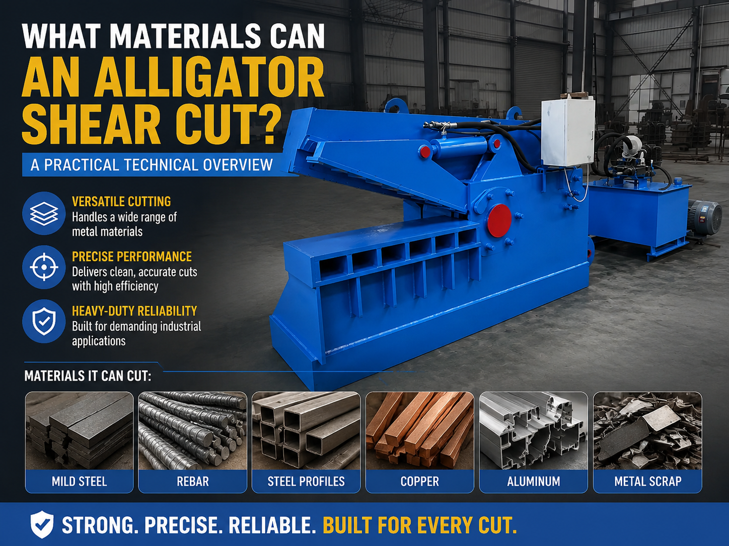 what materials can an alligator shear cut a practical technical overview
