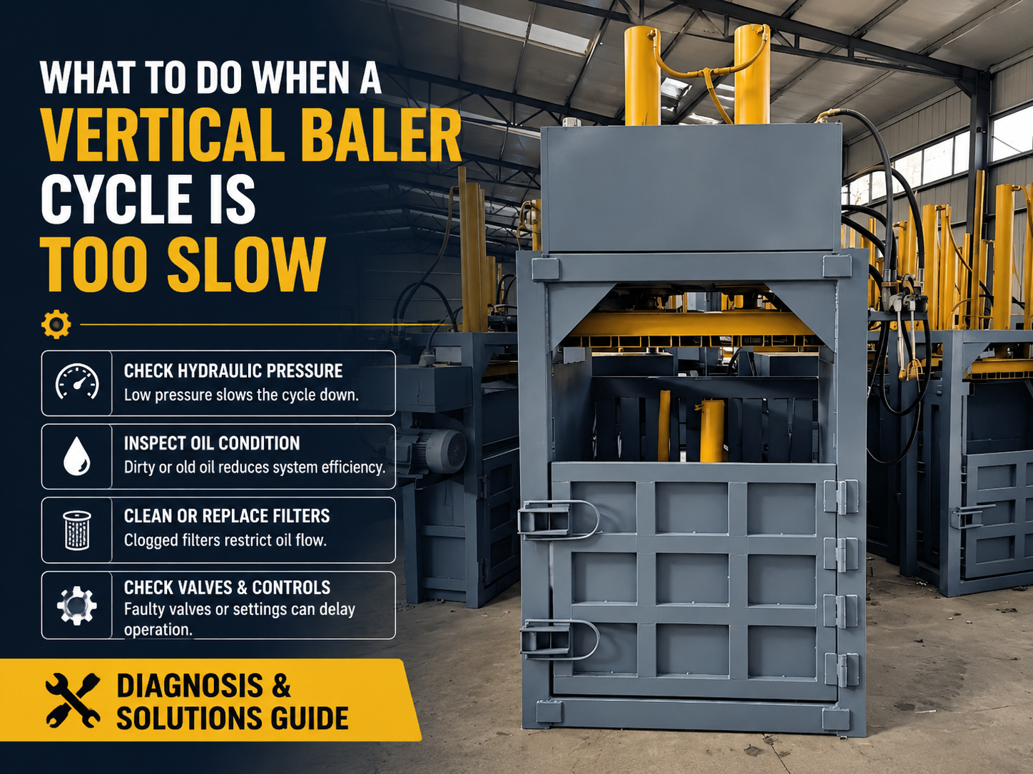 what to do when a vertical baler cycle is too slow a comprehensive troubleshooting guide