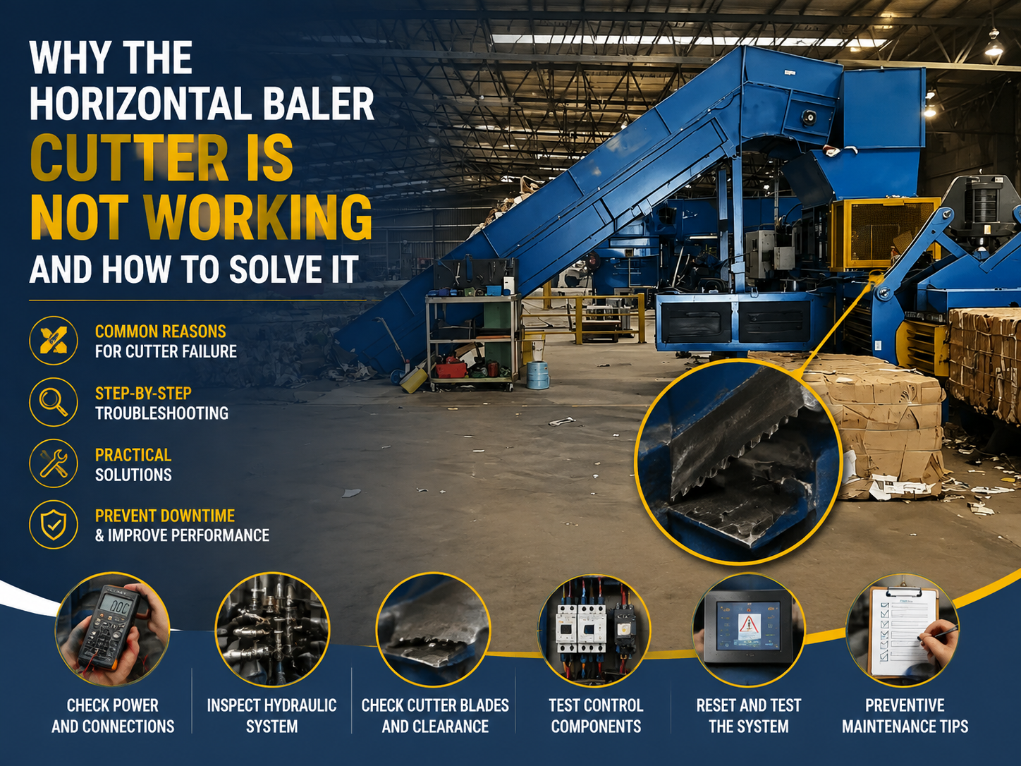 why the horizontal baler cutter is not working and how to solve it a comprehensive harsle