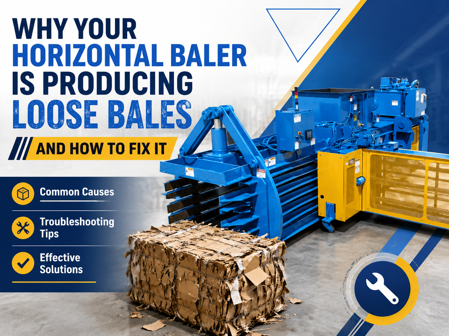 why your horizontal baler is producing loose bales and how to fix it