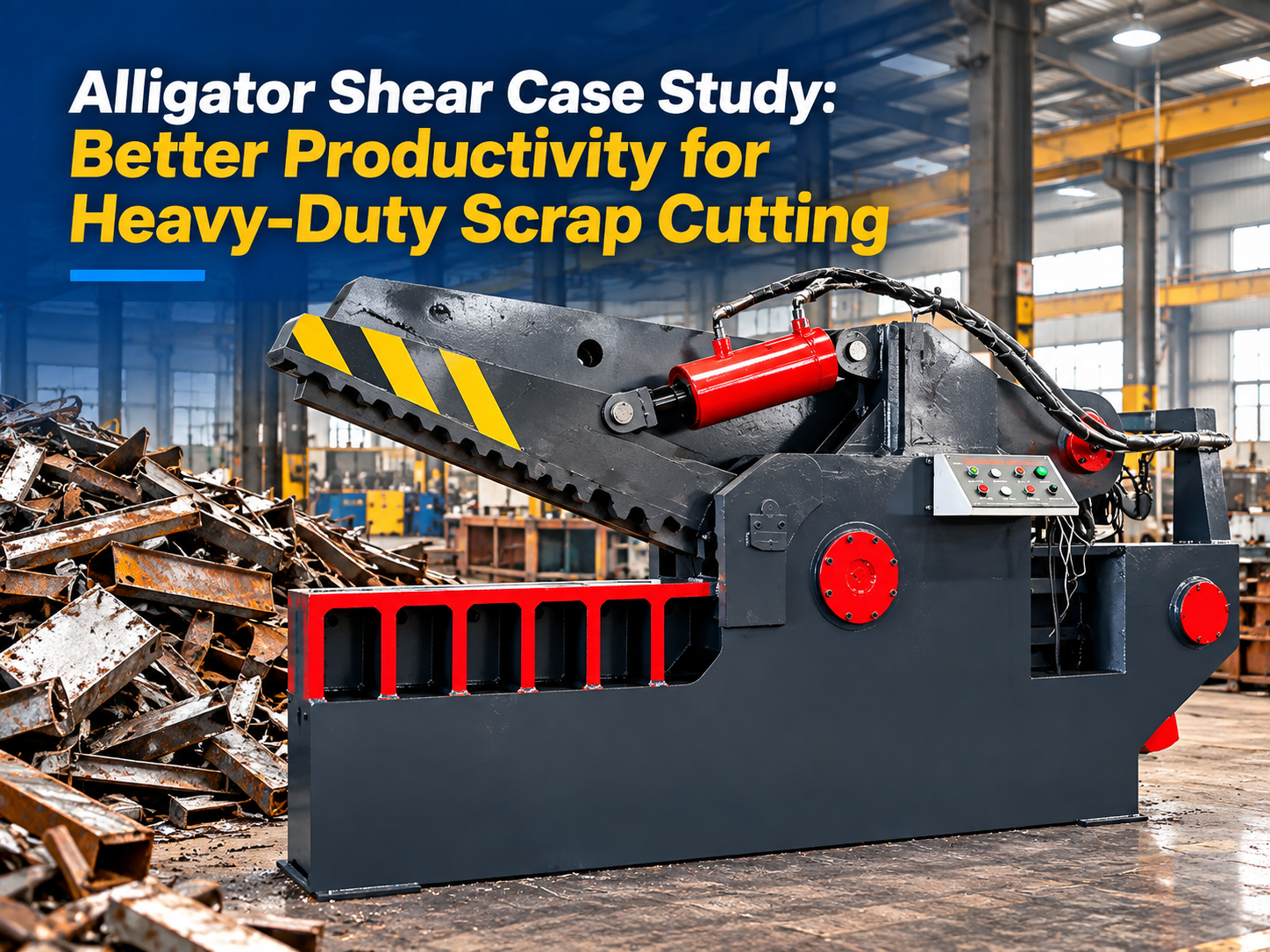 alligator shear case study better productivity for heavy duty scrap cutting