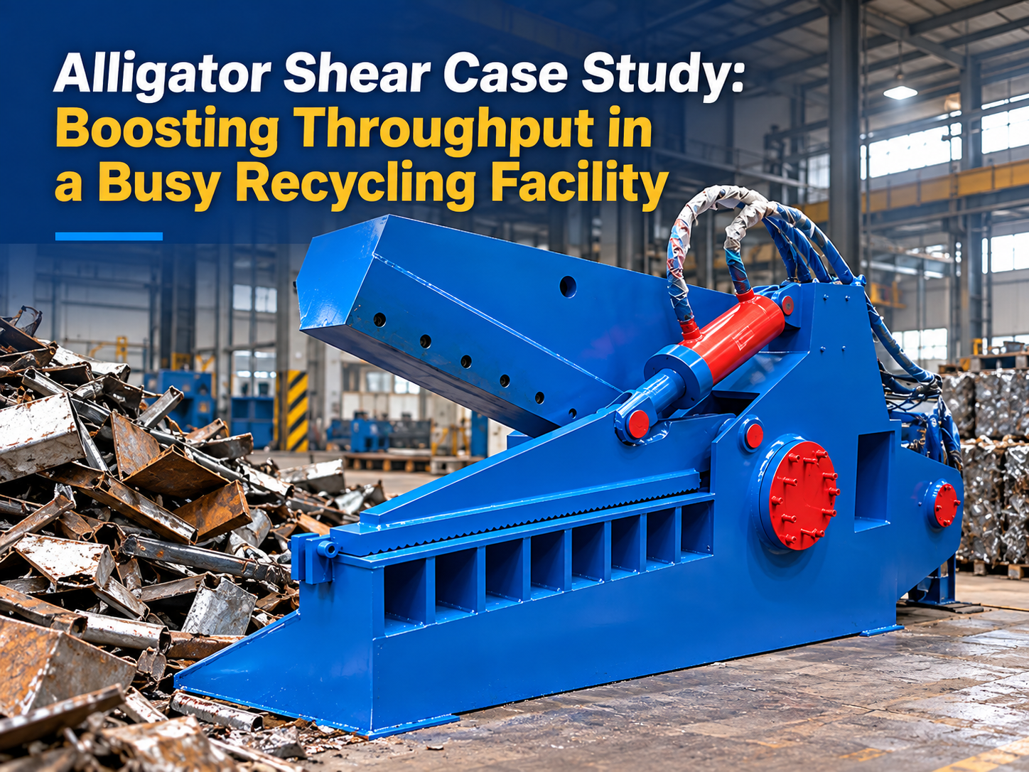 alligator shear case study boosting throughput in a busy recycling facility