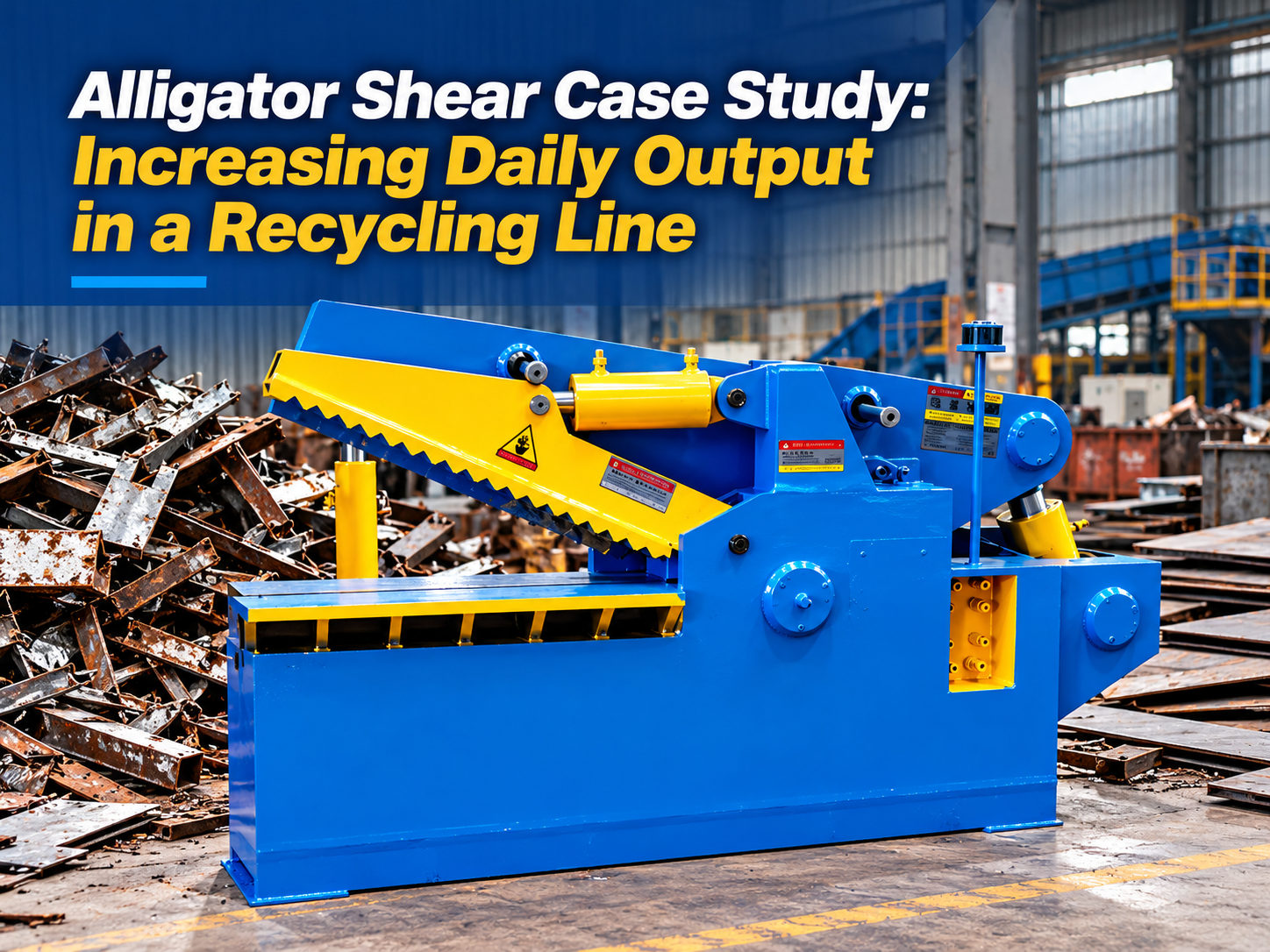 alligator shear case study increasing daily output in a recycling line