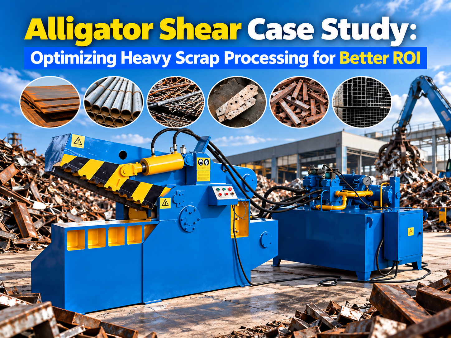 alligator shear case study optimizing heavy scrap processing for better roi