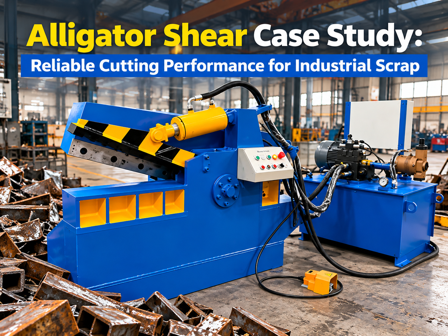 alligator shear case study reliable cutting performance for industrial scrap