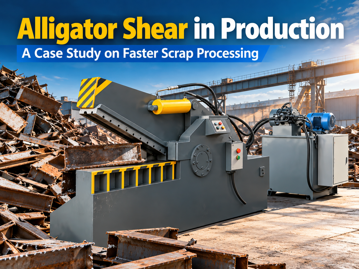 alligator shear in production a case study on faster scrap processing