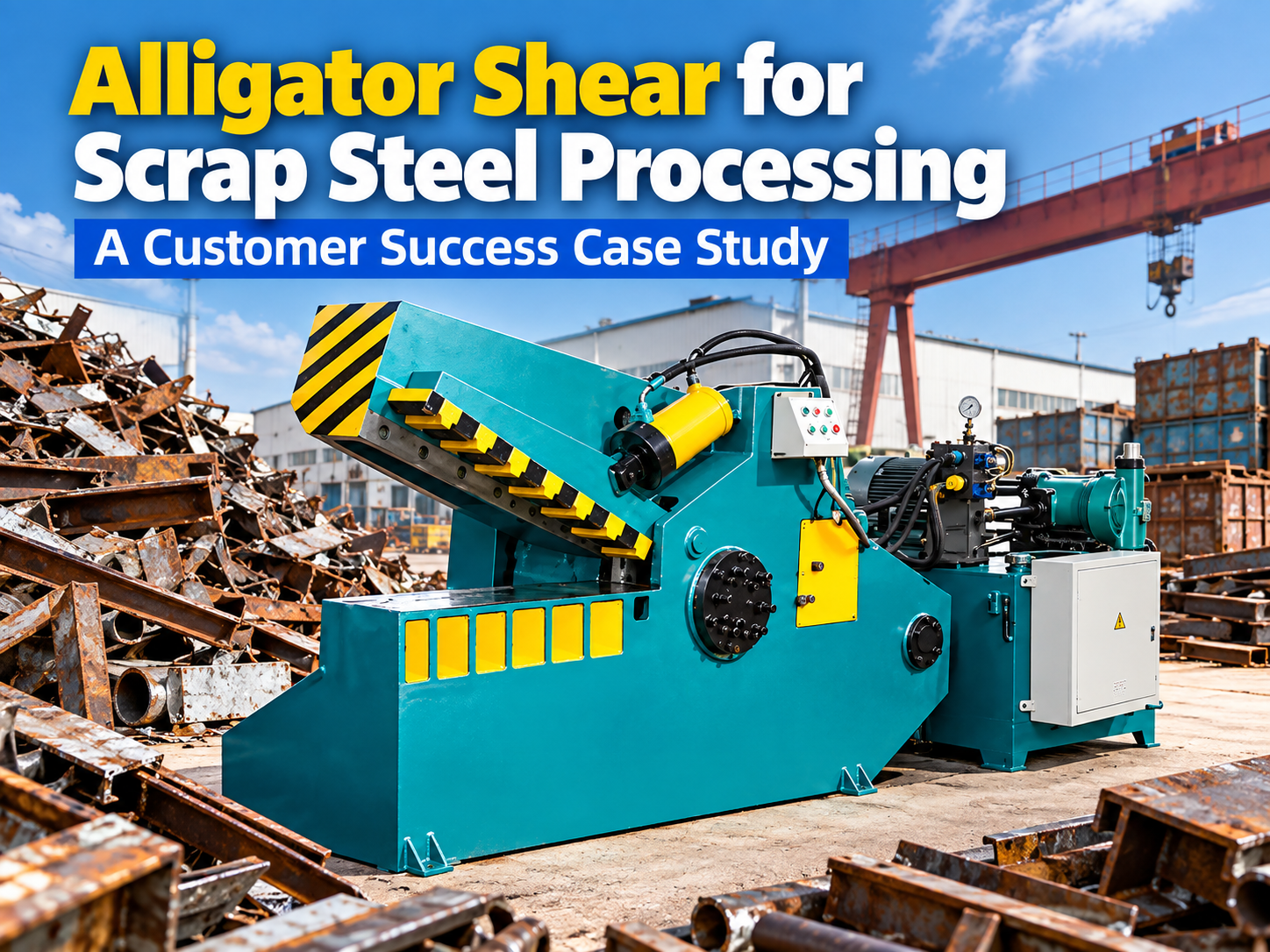 alligator shear scrap steel processing a customer success case study