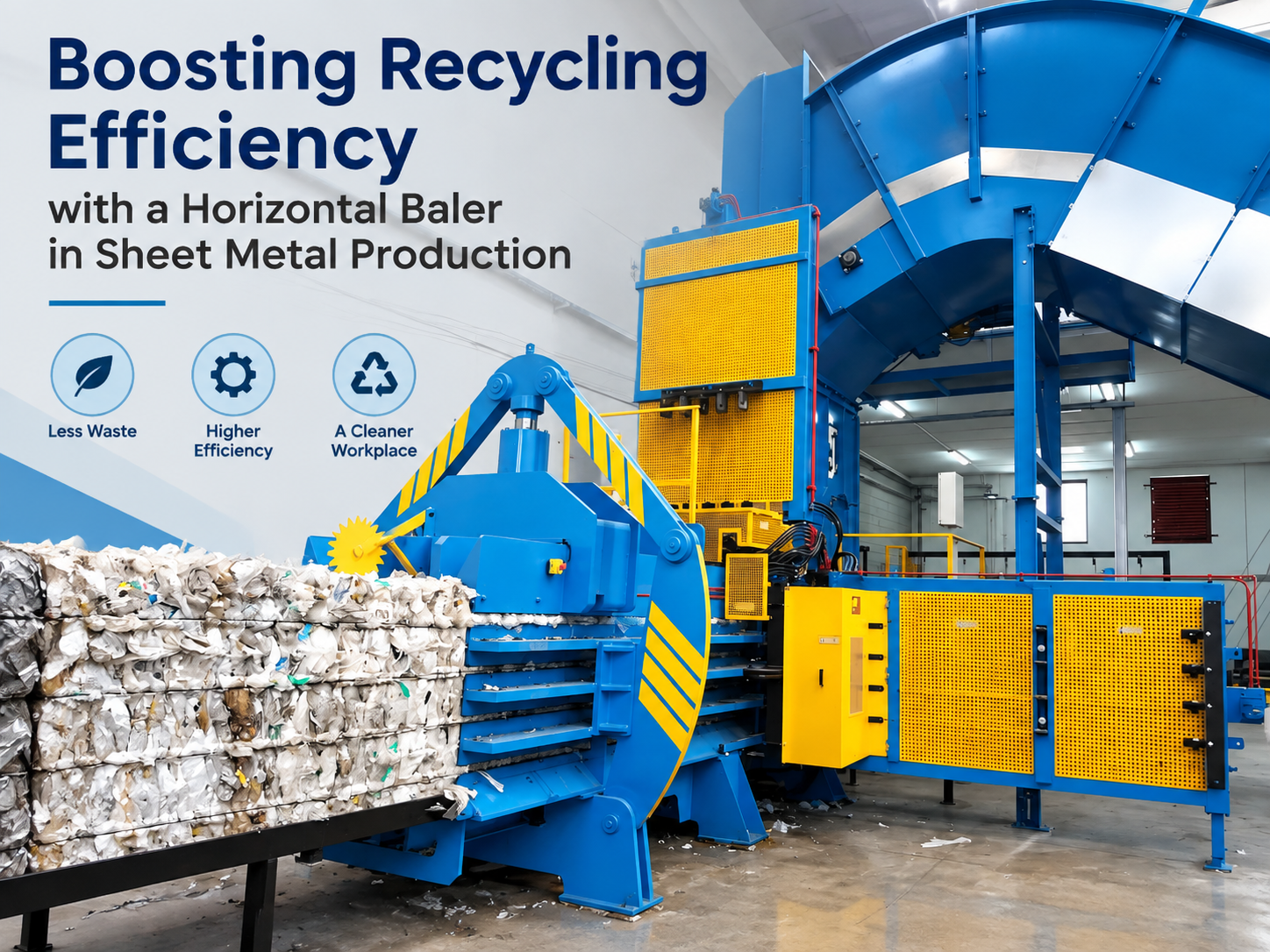 boosting recycling efficiency with a horizontal baler in sheet metal production 1