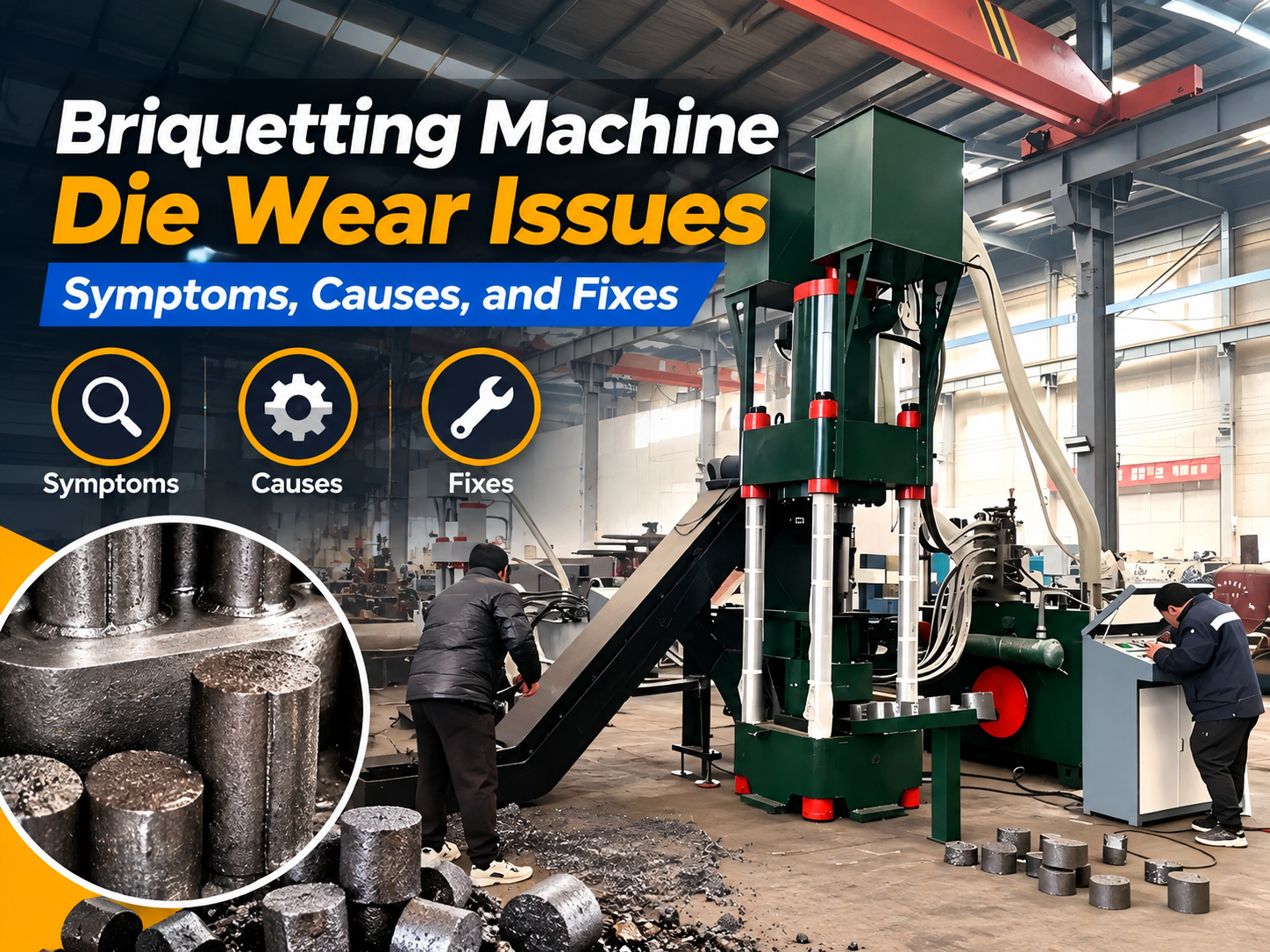 briquetting machine die wear issues symptoms causes and