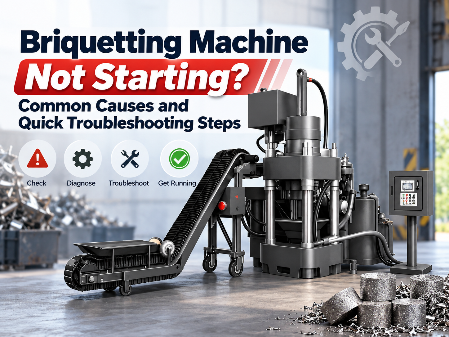 briquetting machine not starting common causes and quick troubleshooting steps