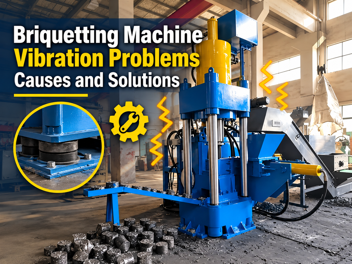 briquetting machine vibration problems causes and solutions