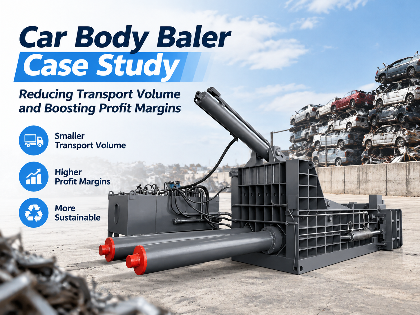 car body baler case study reducing transport volume and boosting profit margins