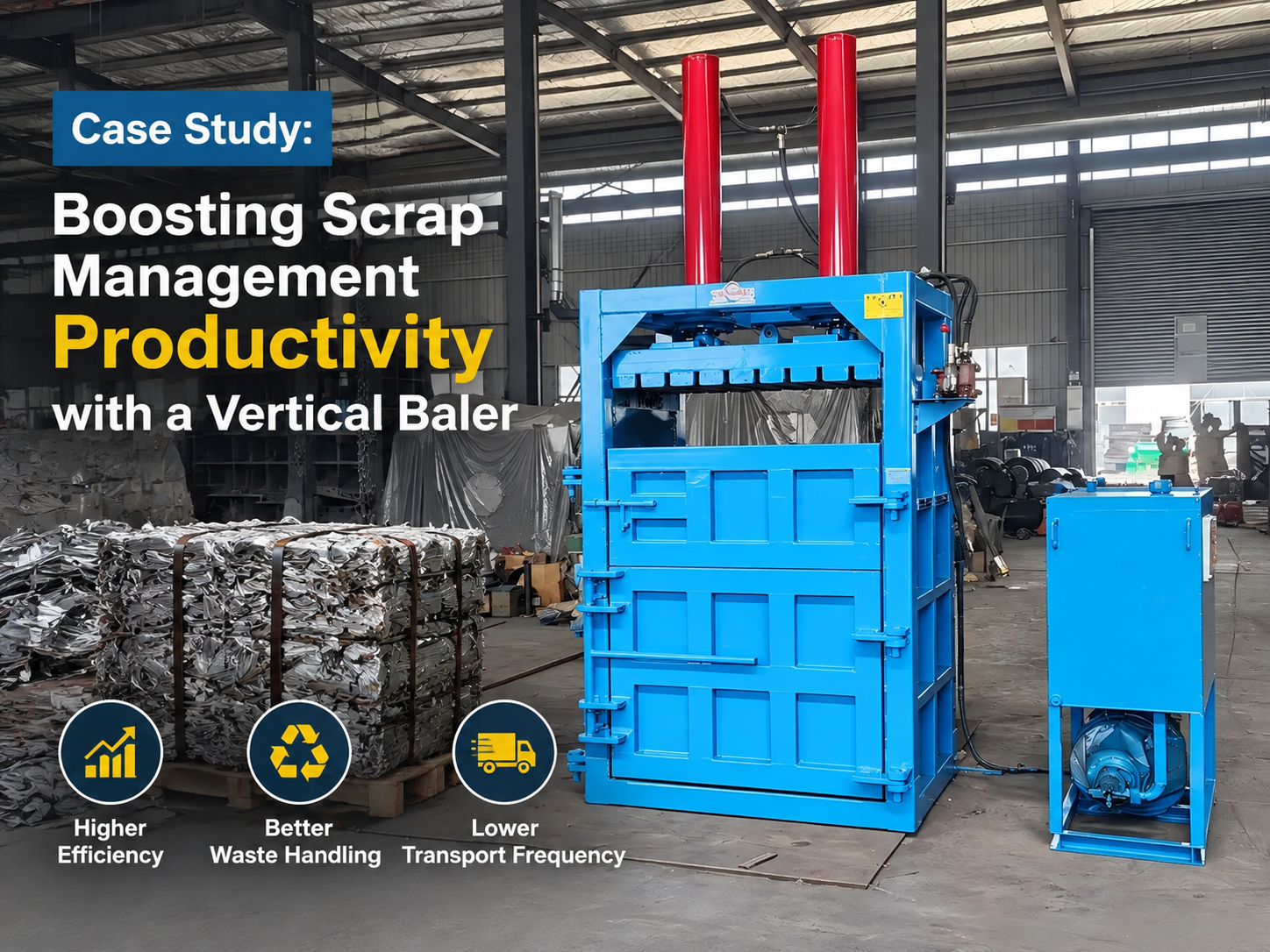 case study boosting scrap management productivity a vertical baler
