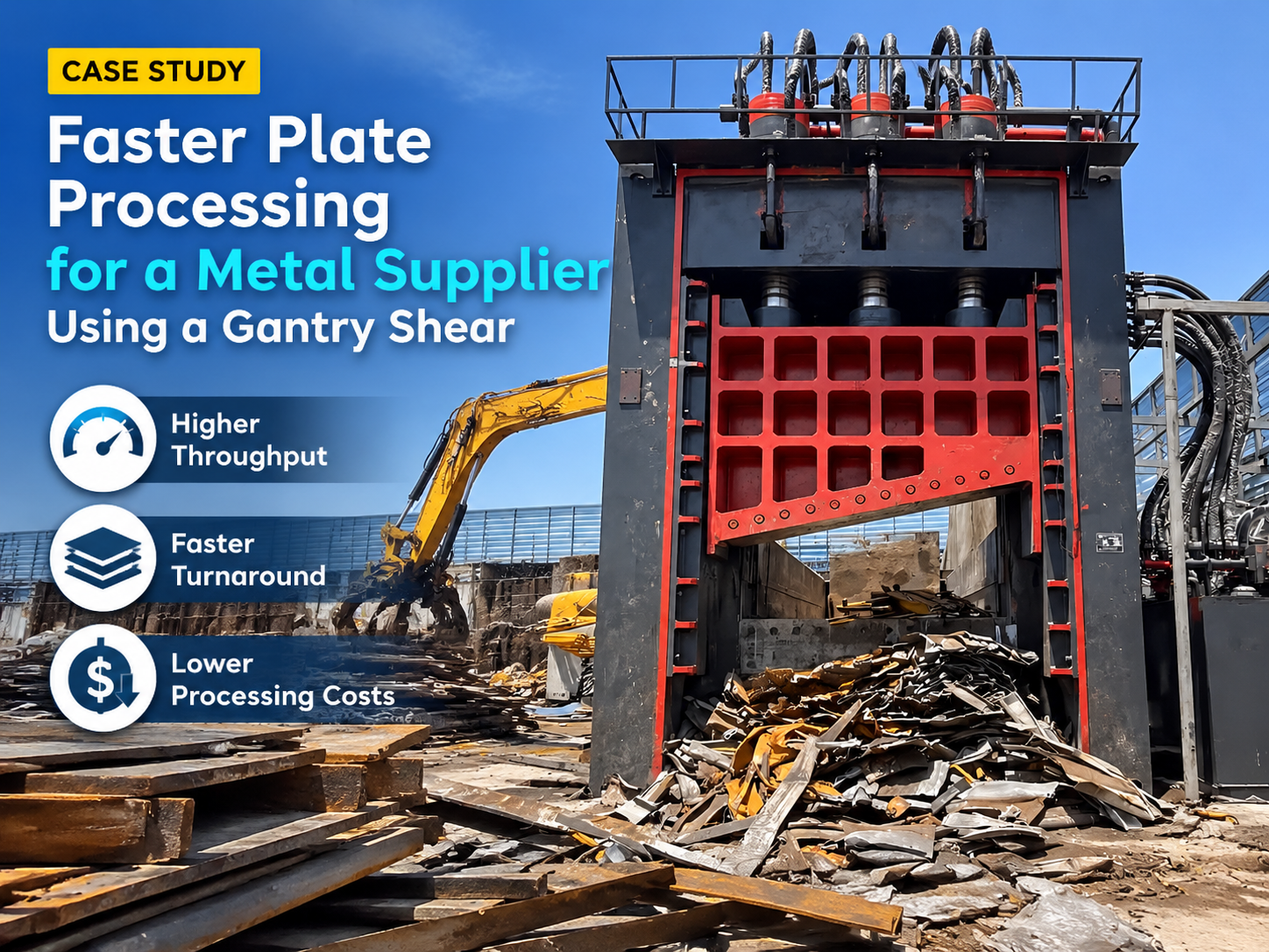 case study faster plate processing for a metal supplier using a gantry shear