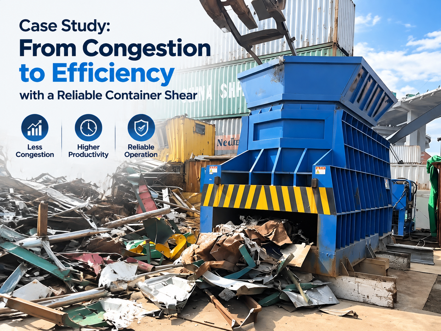 case study from congestion to efficiency with a reliable container shear