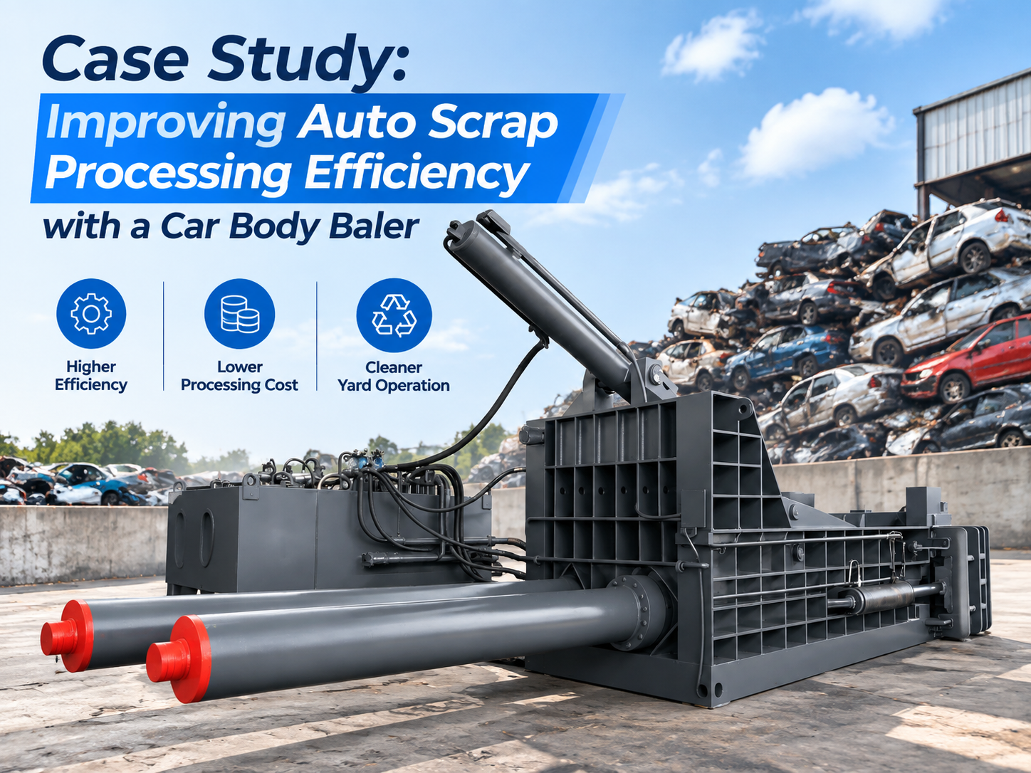 case study improving auto scrap processing efficiency with a car body baler