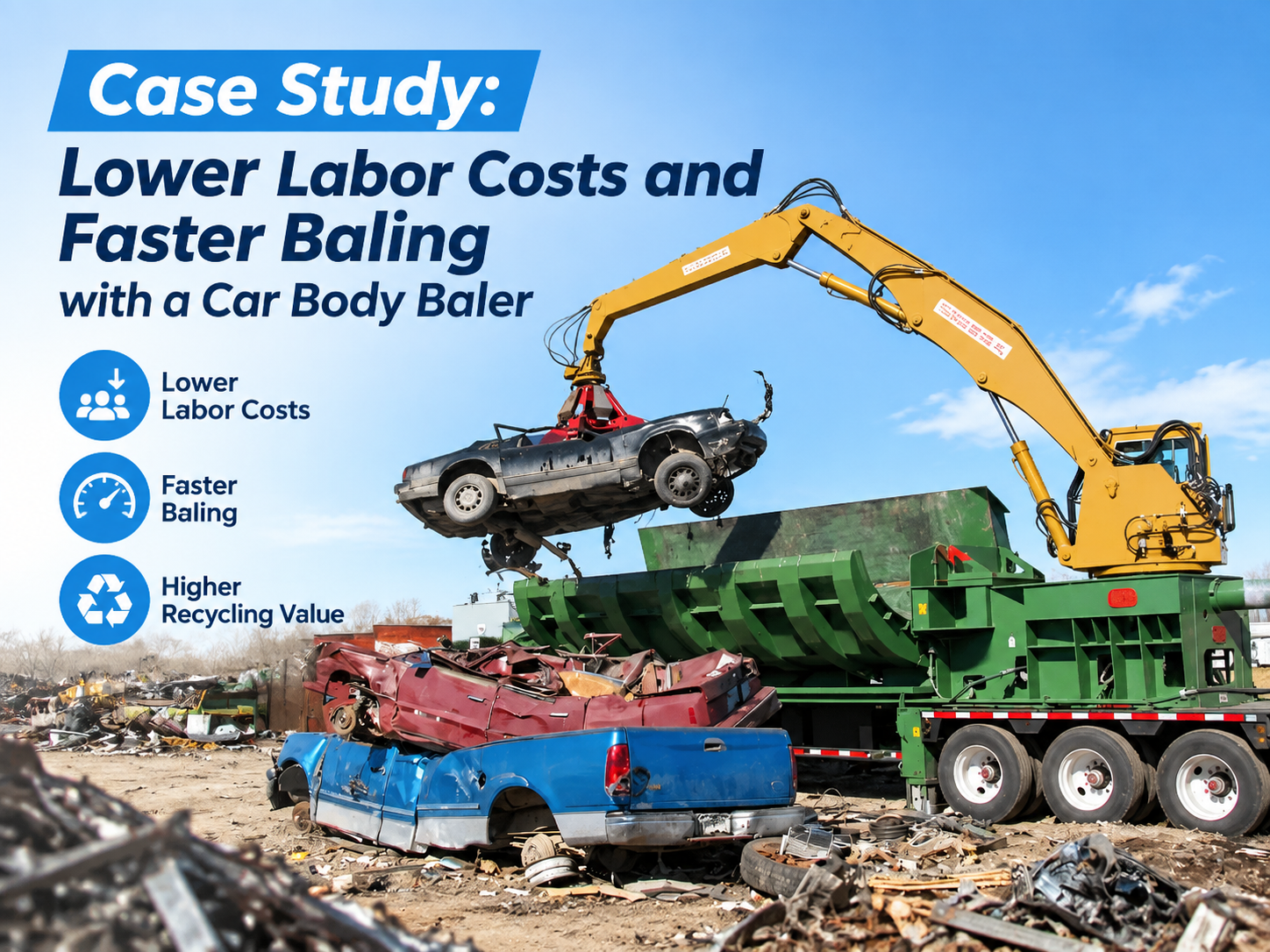 case study lower labor costs and faster baling with a car body baler