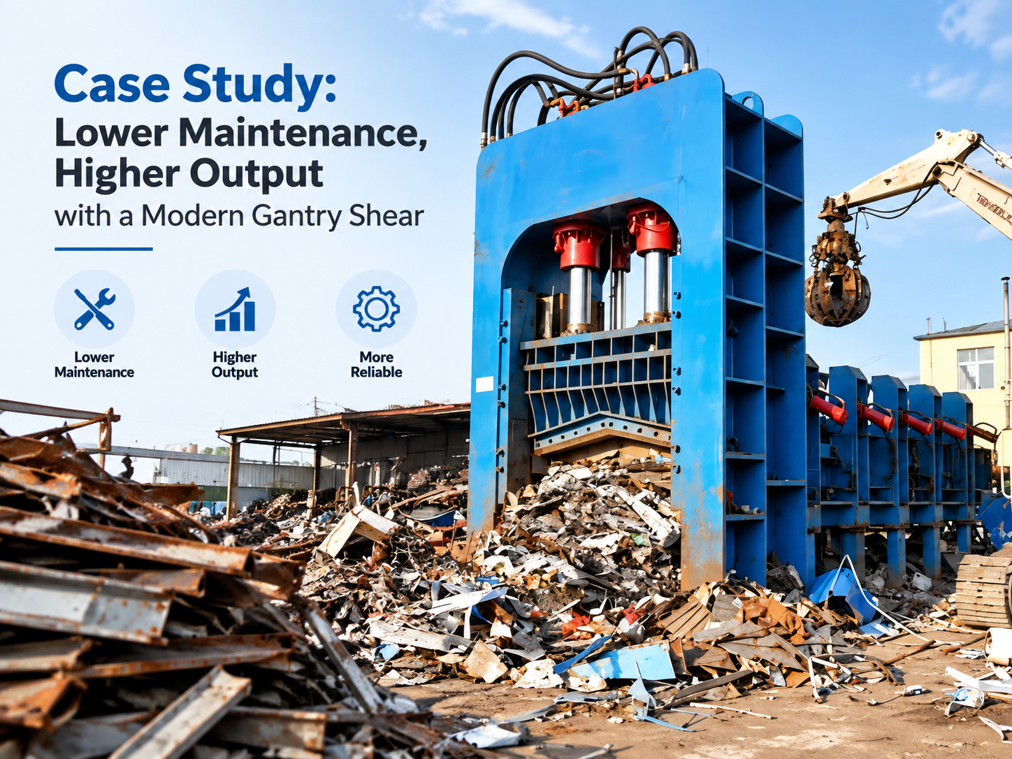 case study lower maintenance higher output with a modern gantry shear