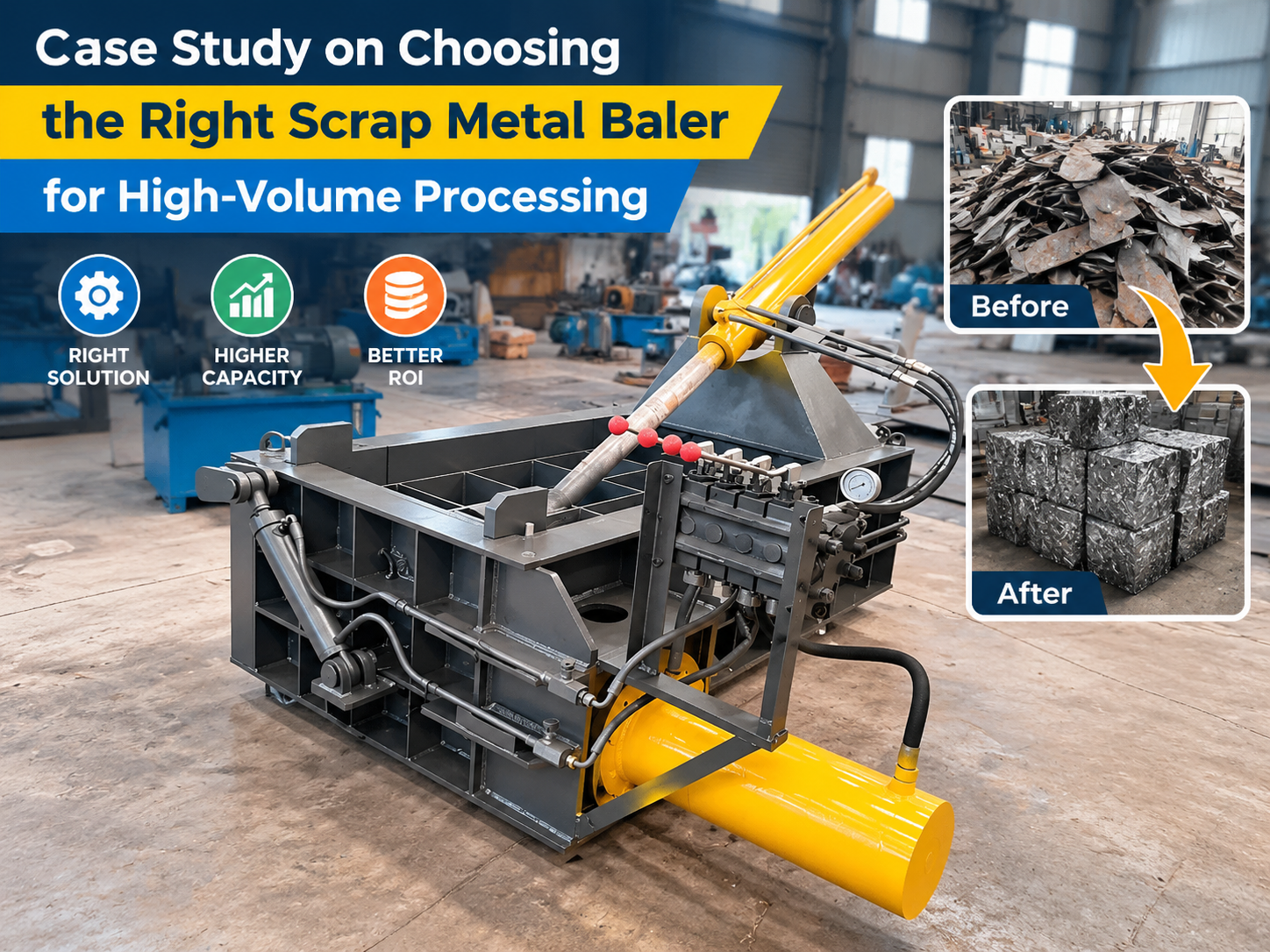 case study on choosing scrap metal baler high volume processing a harsle guide