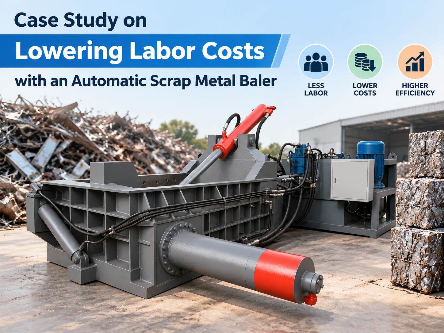 case study on lowering labor costs an automatic scrap metal baler a harsle efficiency repo