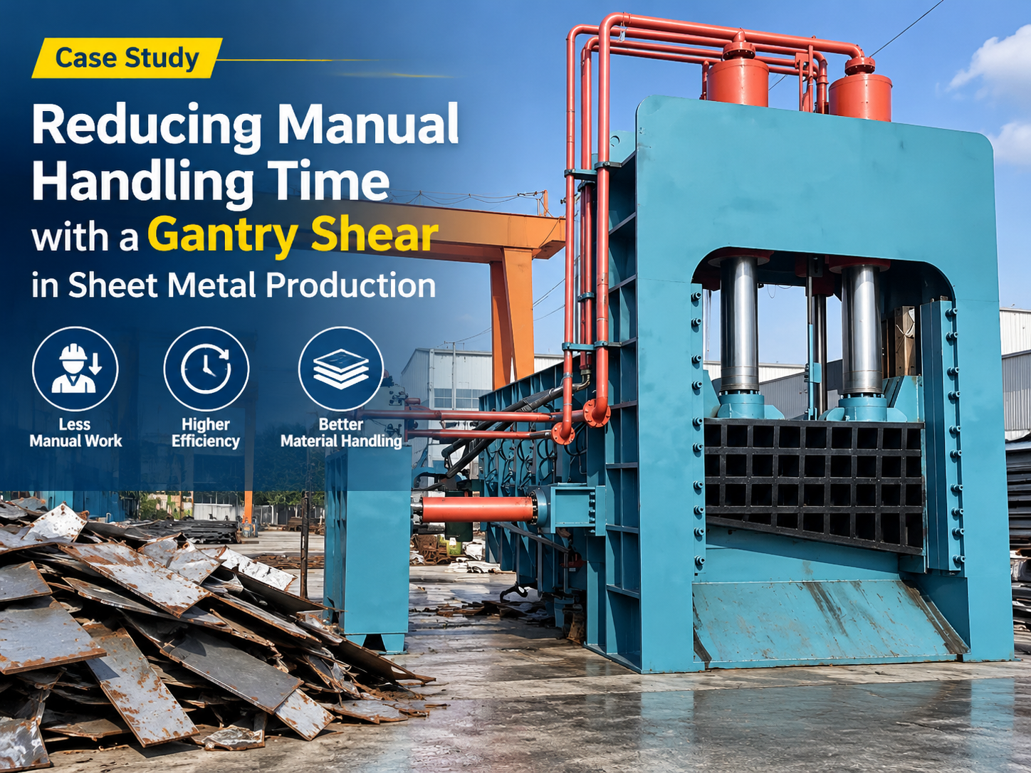 case study reducing manual handling time with a gantry shear in sheet metal production