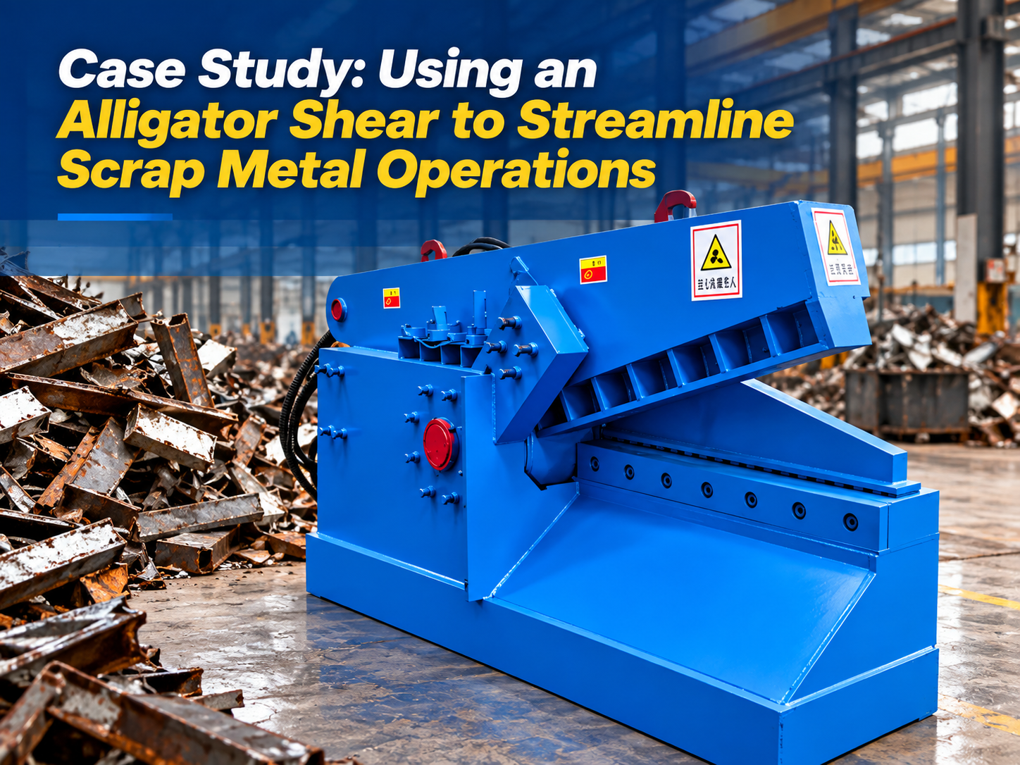 case study using an alligator shear streamline scrap metal operations