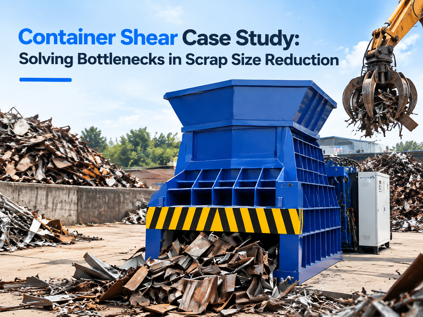 container shear case study solving bottlenecks in scrap size reduction