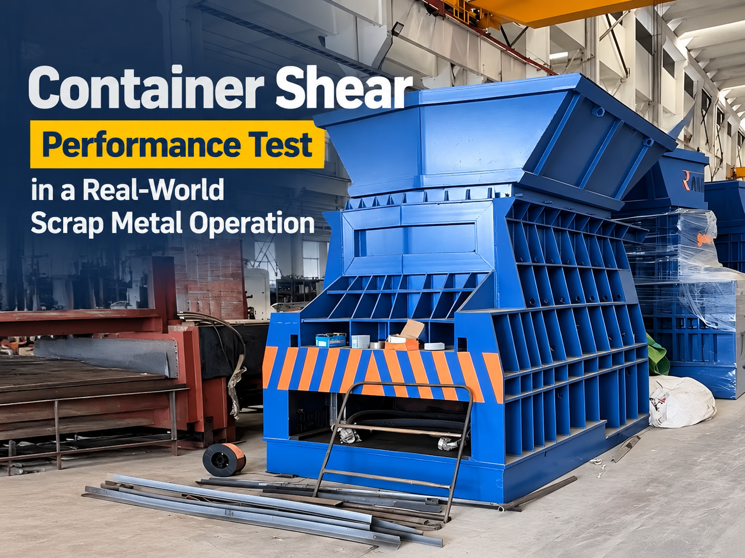 container shear performance test in a real world scrap metal operation a comprehensive har