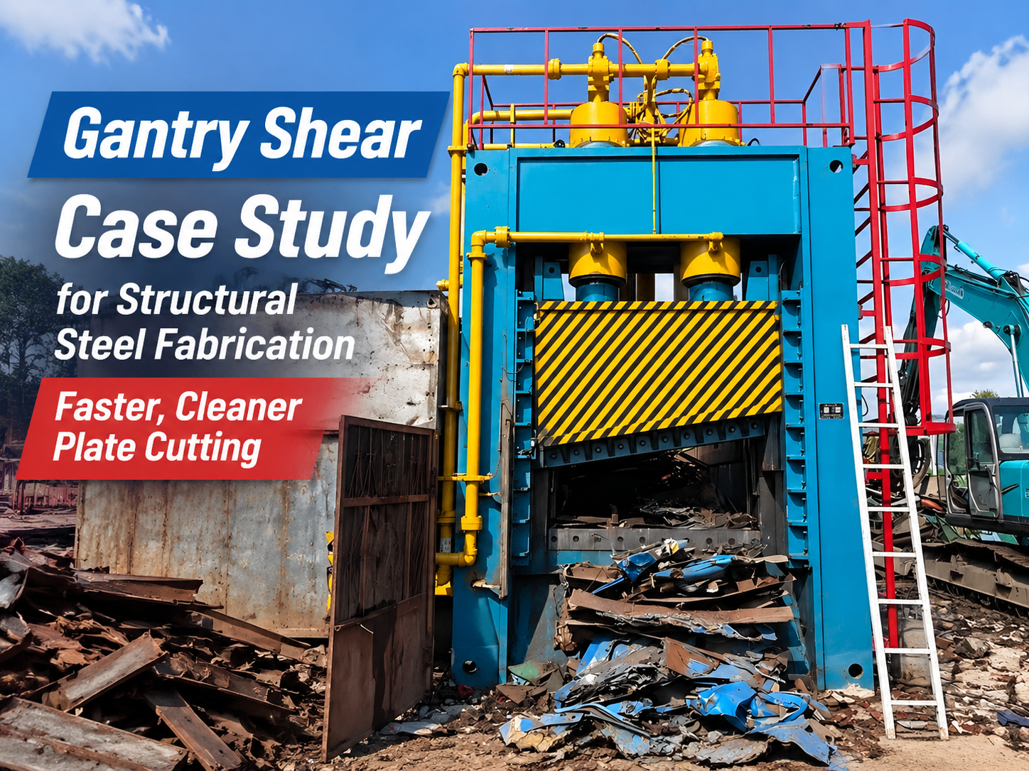 gantry shear case study for structural steel fabrication faster cleaner plate cutting