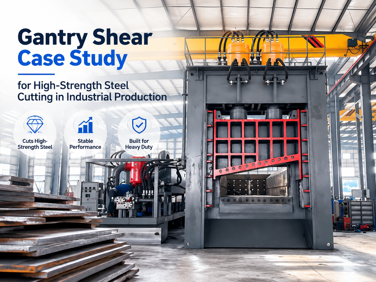 gantry shear case study high strength steel cutting in industrial production