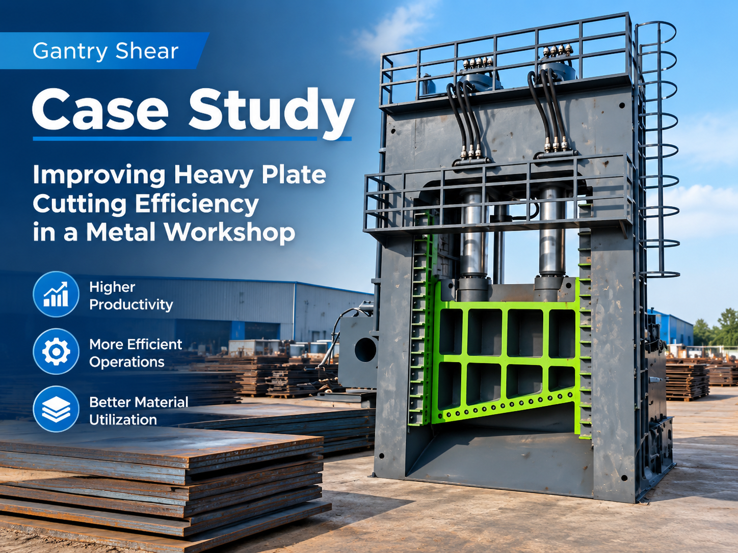 gantry shear case study improving heavy plate cutting efficiency in a metal workshop