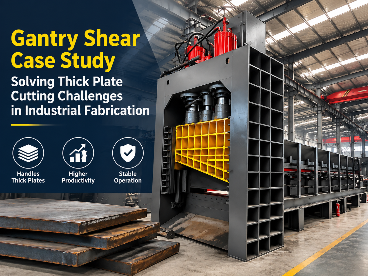 gantry shear case study solving thick plate cutting challenges in industrial fabrication