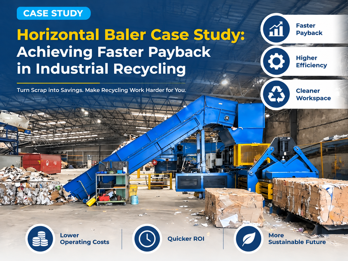 horizontal baler case study achieving faster payback in industrial recycling