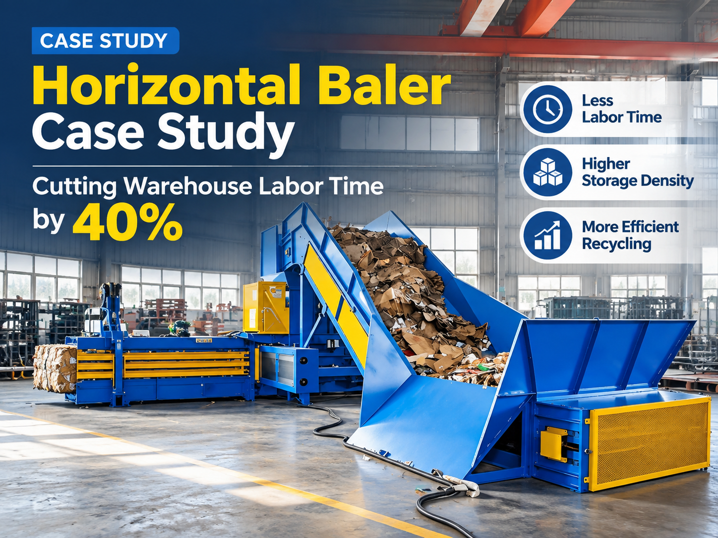 horizontal baler case study cutting warehouse labor time by 40