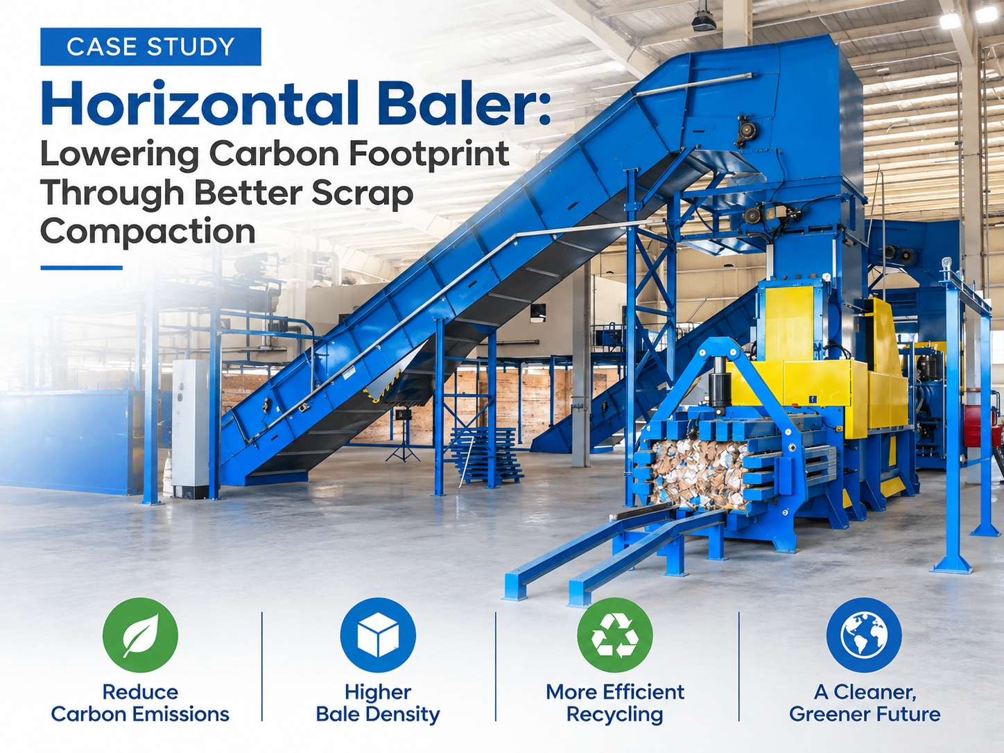horizontal baler case study lowering carbon footprint through better scrap compaction