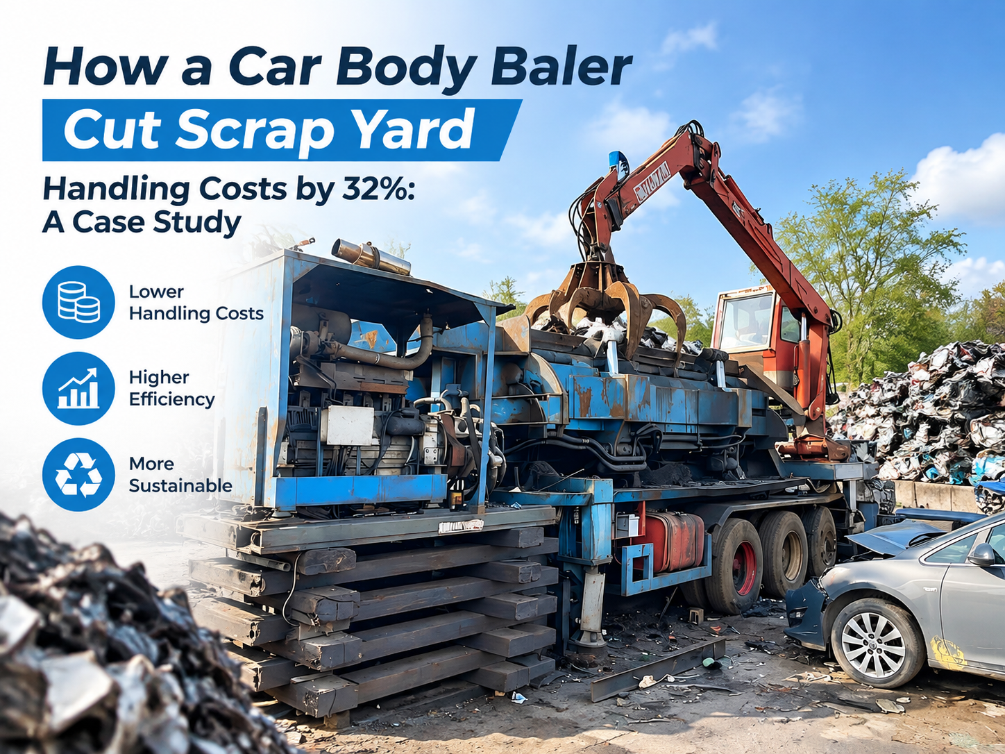 how a car body baler cut scrap yard handling costs by 32 a case study