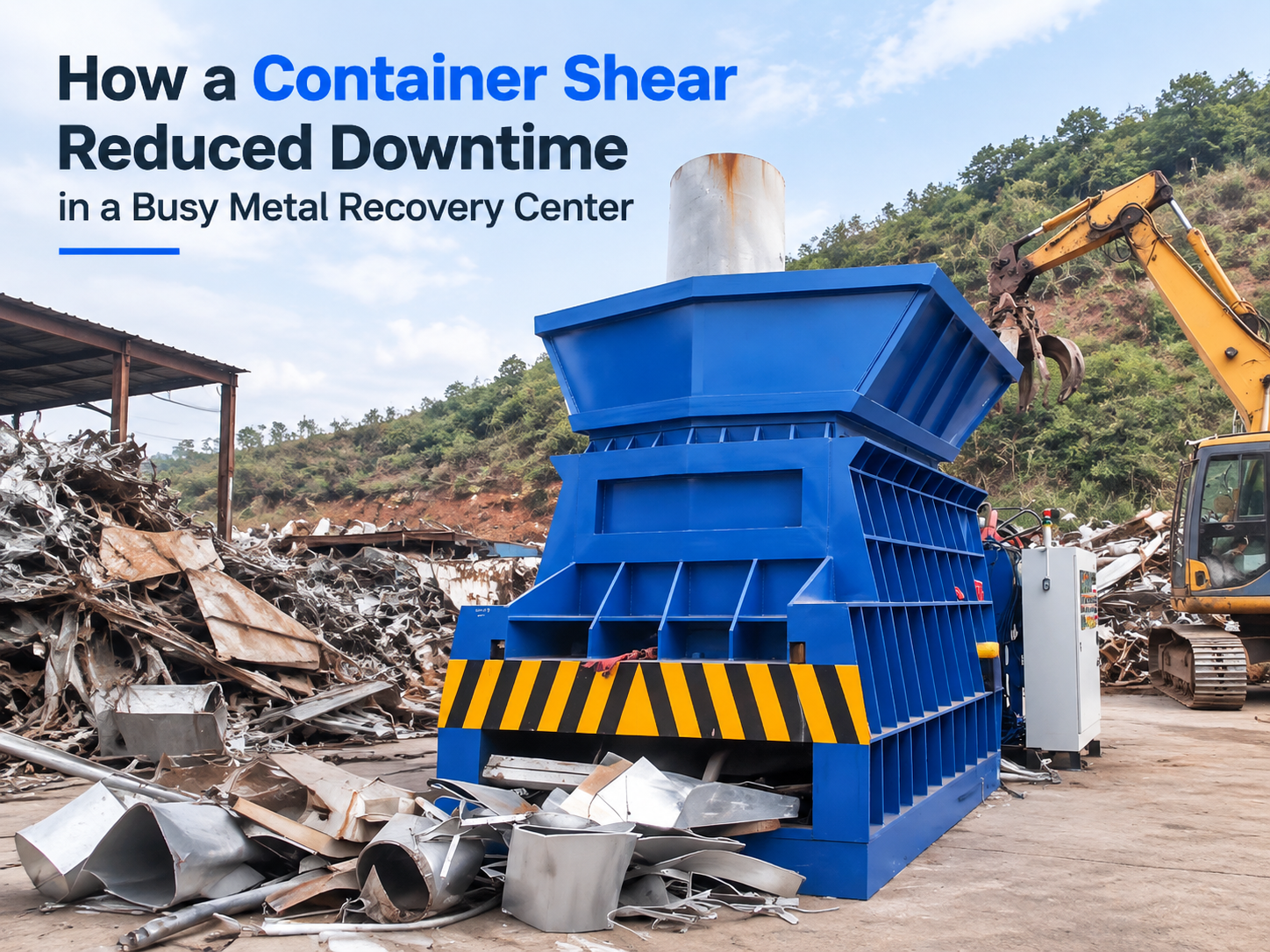 how a container shear reduced downtime in a busy metal recovery center 1