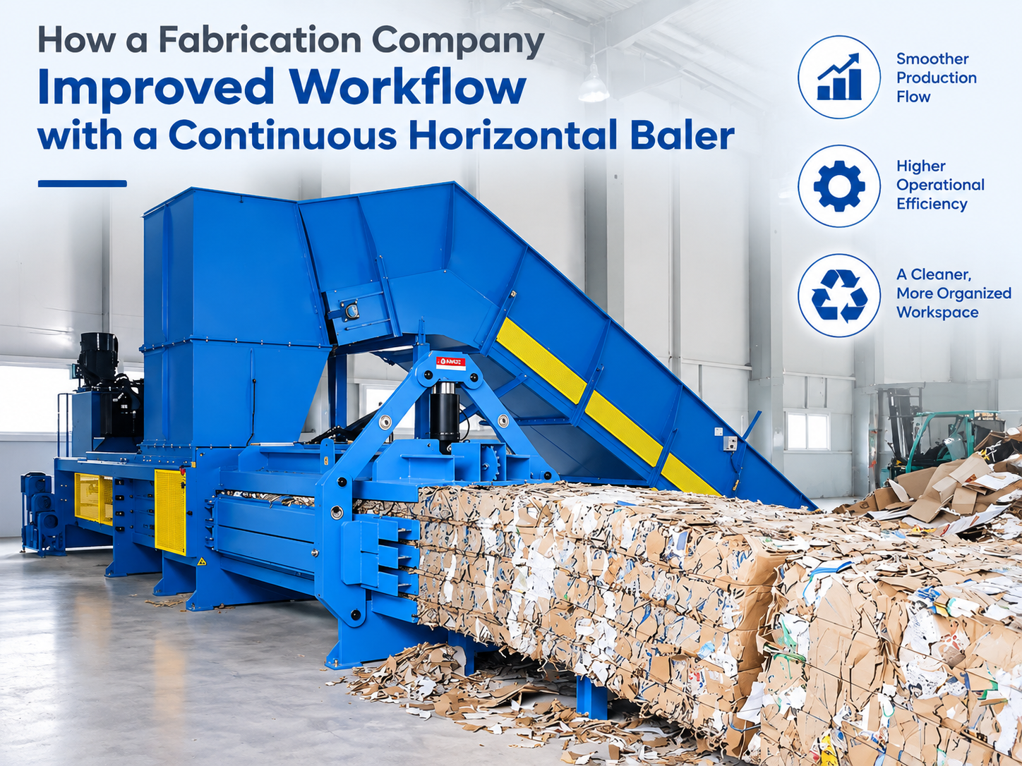 how a fabrication company improved workflow with a continuous horizontal baler 1